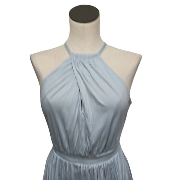 Moulinette Soeurs Rayon Blend‎ Blue Halter Fit And Flare Dress Womens Size XS - Picture 11 of 11